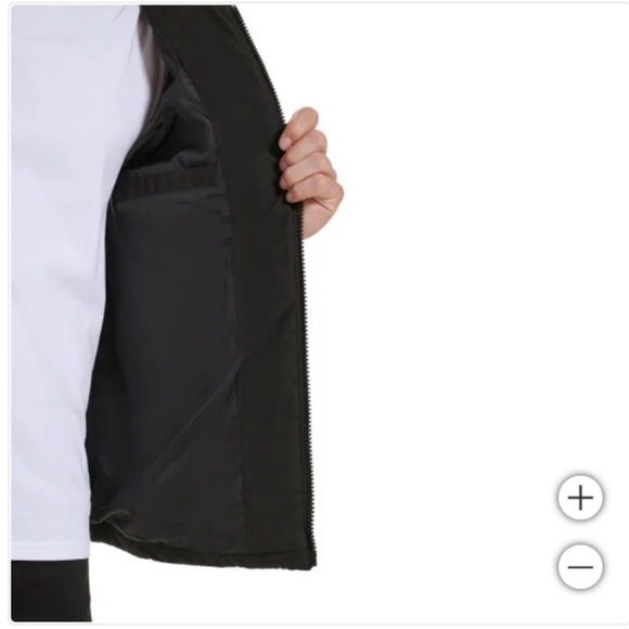 NWT Kenneth Cole Men Quilted Winter Jacket BLACK cozy outdoor - Picture 3 of 3